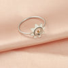 Ig Style Flower Stainless Steel Gold Plated Silver Plated Rings