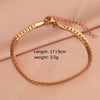 Basic Classic Style Solid Color Stainless Steel Plating Gold Plated Silver Plated Bracelets