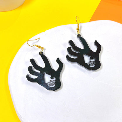 1 Pair Hip-hop Streetwear Halloween Pattern Arylic Drop Earrings