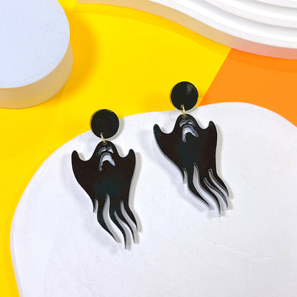 1 Pair Hip-hop Streetwear Halloween Pattern Arylic Drop Earrings