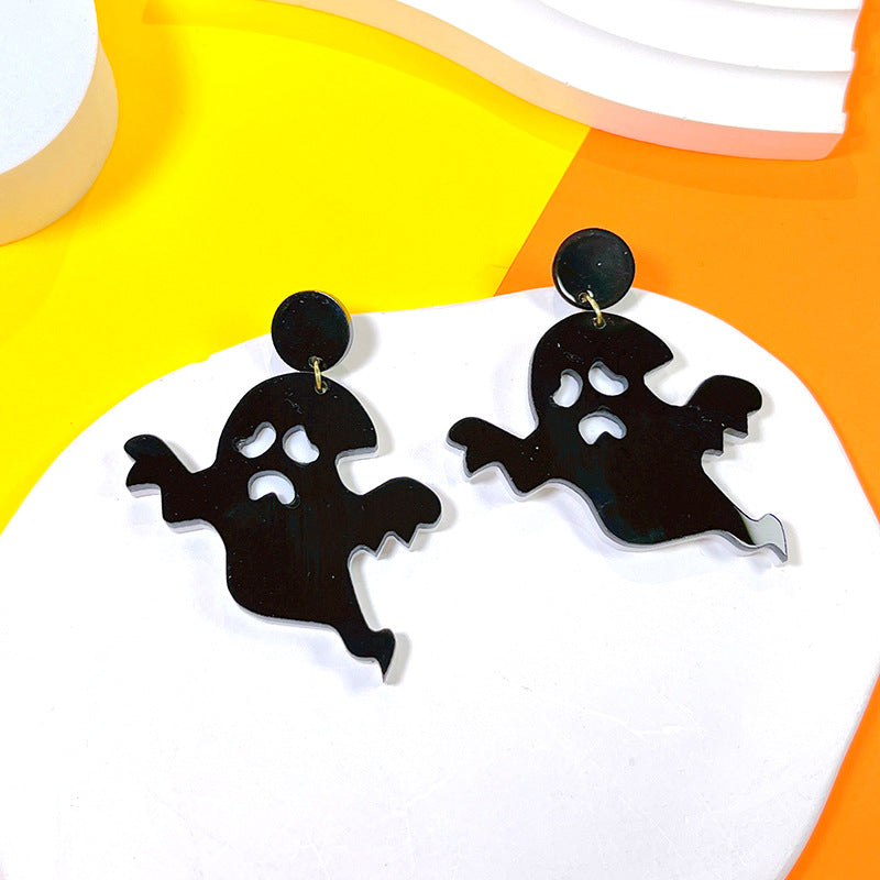 1 Pair Hip-hop Streetwear Halloween Pattern Arylic Drop Earrings