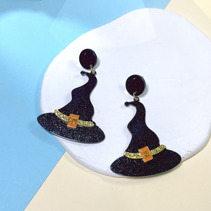 1 Pair Streetwear Halloween Pattern Arylic Drop Earrings