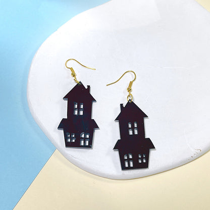 1 Pair Streetwear Halloween Pattern Arylic Drop Earrings