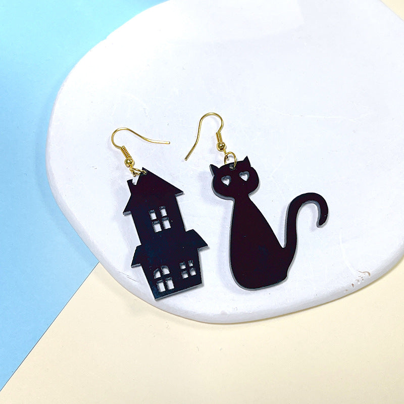 1 Pair Streetwear Halloween Pattern Arylic Drop Earrings