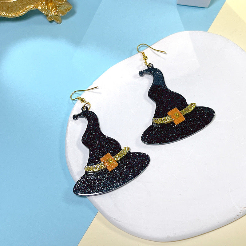 1 Pair Streetwear Halloween Pattern Arylic Drop Earrings