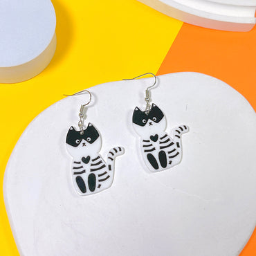 1 Pair Hip-hop Streetwear Halloween Pattern Arylic Drop Earrings