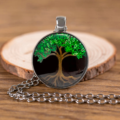 Retro Bc1035 Lucky Tree Alloy Unisex Pendant Necklace