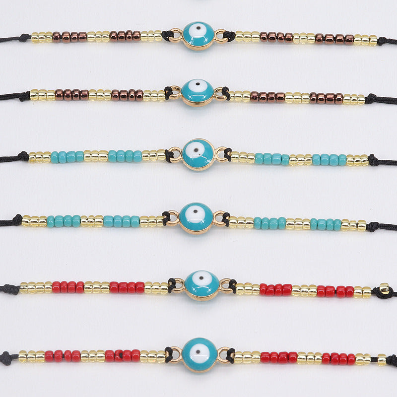Retro Eye Seed Bead Women's Bracelets
