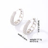 1 Pair Glam Luxurious Shiny Round Oval Solid Color Plating Inlay Copper Zircon White Gold Plated Gold Plated Earrings