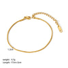 Ig Style Modern Style Solid Color Stainless Steel Plating 18k Gold Plated Bracelets