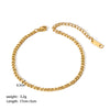 Ig Style Modern Style Solid Color Stainless Steel Plating 18k Gold Plated Bracelets