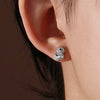 1 Pair Elegant Lady Star Heart Shape Butterfly Plating Inlay Copper Artificial Diamond Ear Studs