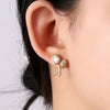 1 Pair Elegant Lady Star Heart Shape Butterfly Plating Inlay Copper Artificial Diamond Ear Studs