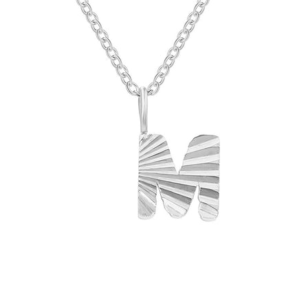 Simple Style Letter Stainless Steel Pendant Necklace In Bulk