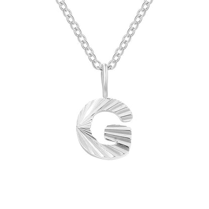 Simple Style Letter Stainless Steel Pendant Necklace In Bulk