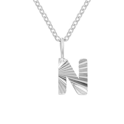 Simple Style Letter Stainless Steel Pendant Necklace In Bulk