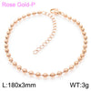 Simple Style Round Stainless Steel Plating 18k Gold Plated Bracelets