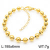 Simple Style Round Stainless Steel Plating 18k Gold Plated Bracelets