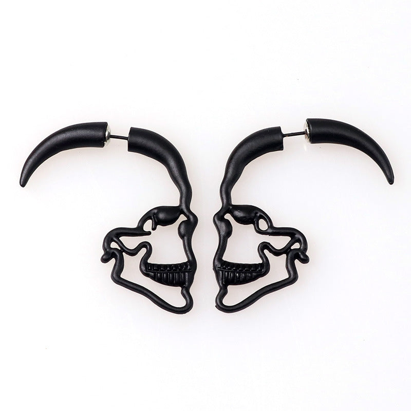 1 Pair Vintage Style Skull Plating Alloy Earrings