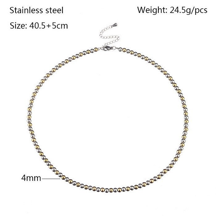 Simple Style Geometric Titanium Steel Bracelets Plating Stainless Steel Bracelets