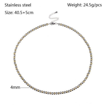 Simple Style Geometric Titanium Steel Bracelets Plating Stainless Steel Bracelets