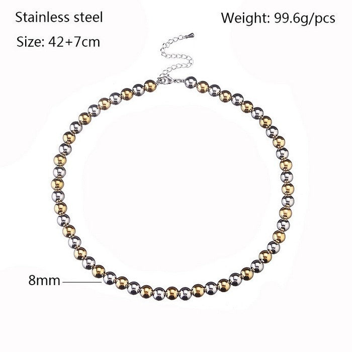 Simple Style Geometric Titanium Steel Bracelets Plating Stainless Steel Bracelets