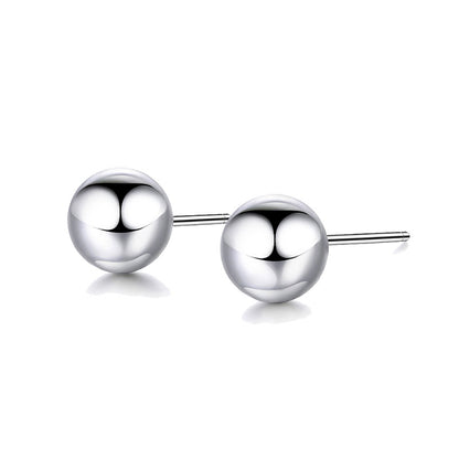 Stainless Steel Earrings Fashion Round Bead Earrings Simple Peas Earrings Wholesale Gooddiy