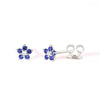 1 Pair Simple Style Flower Plating Inlay Copper Zircon White Gold Plated Gold Plated Ear Studs