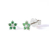 1 Pair Simple Style Flower Plating Inlay Copper Zircon White Gold Plated Gold Plated Ear Studs