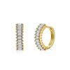 1 Pair Ig Style Round Plating Inlay Copper Zircon White Gold Plated Gold Plated Ear Cuffs