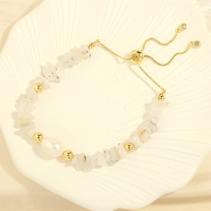 Bohemian Simple Style Irregular Freshwater Pearl Gravel Wholesale Bracelets