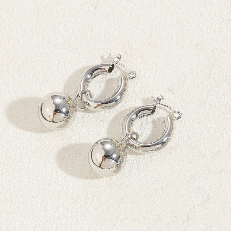 1 Pair Elegant Lady Classic Style Geometric Heart Shape Plating Copper 14k Gold Plated Drop Earrings