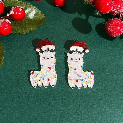 1 Pair Casual Simple Style Cactus Christmas Tree Arylic Drop Earrings