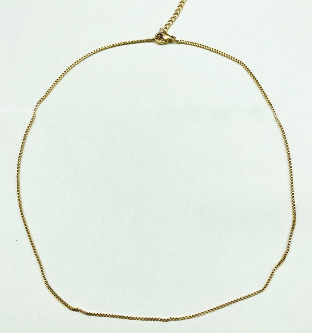 Simple Style Solid Color Stainless Steel Plating Necklace