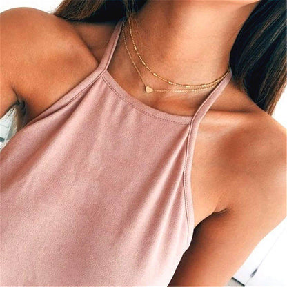 Modern Style Heart Shape Alloy Plating Women's Pendant Necklace