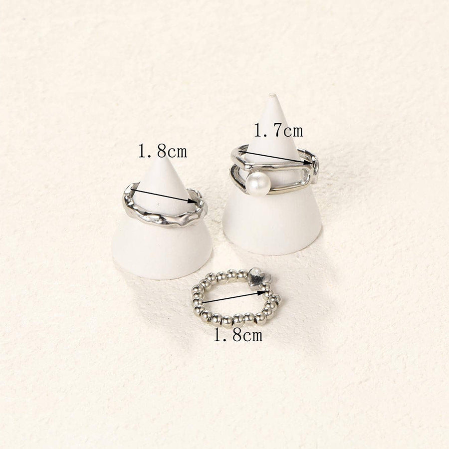 Basic Solid Color Alloy Plating Women's Open Rings