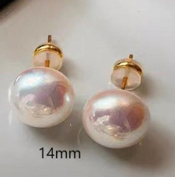 1 Pair Simple Style Geometric Imitation Pearl Ear Studs