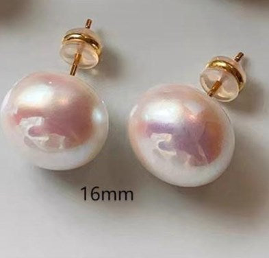 1 Pair Simple Style Geometric Imitation Pearl Ear Studs