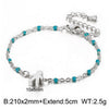 Simple Style Color Block Stainless Steel Patchwork 18k Gold Plated Bracelets