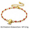 Simple Style Color Block Stainless Steel Patchwork 18k Gold Plated Bracelets