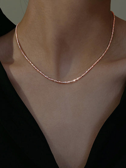 Elegant Modern Style Solid Color Copper Necklace In Bulk