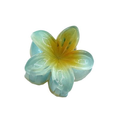 Sweet Simple Style Flower Plastic Hair Claws