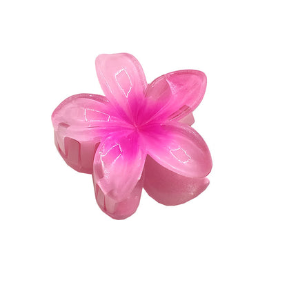 Sweet Simple Style Flower Plastic Hair Claws