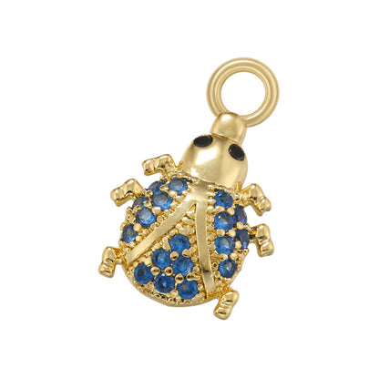 Casual Cute Simple Style Tortoise Animal Bird Copper 18k Gold Plated Zircon Charms In Bulk