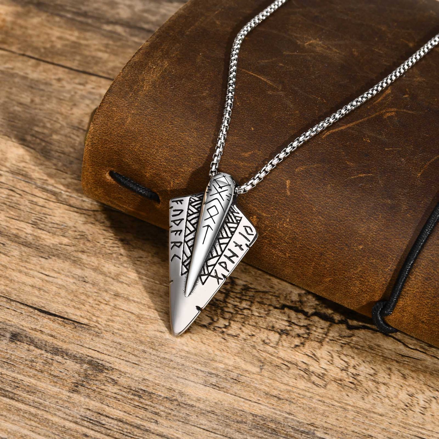 Punk Simple Style Arrow 304 Stainless Steel Men'S Pendant Necklace