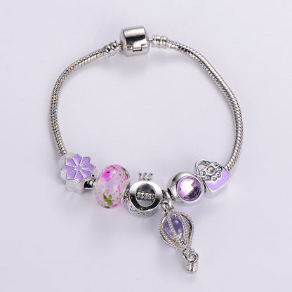 Sweet Classic Style Rabbit Heart Shape Elephant Stainless Steel Alloy Epoxy Inlay Rhinestones Bangle