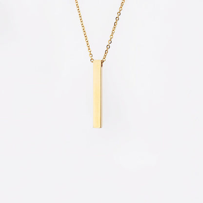 Simple Style Geometric Solid Color Stainless Steel Plating Gold Plated Silver Plated Necklace