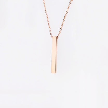 Simple Style Geometric Solid Color Stainless Steel Plating Gold Plated Silver Plated Necklace