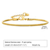 Casual Solid Color Stainless Steel Plating Gold Plated Bracelets