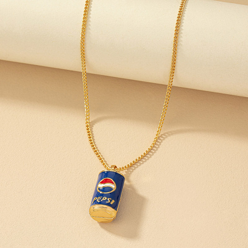 Retro Coke Alloy Plating Gold Plated Women's Pendant Necklace